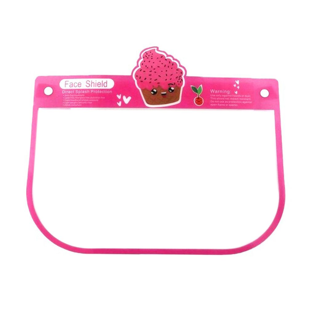 Tigerstars Pink Ice Cream Plastic Kid Face Shield